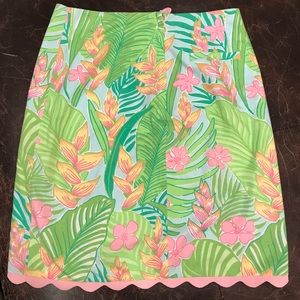 Lilly Pulitzer Botanical Garden Print A-line Skirt